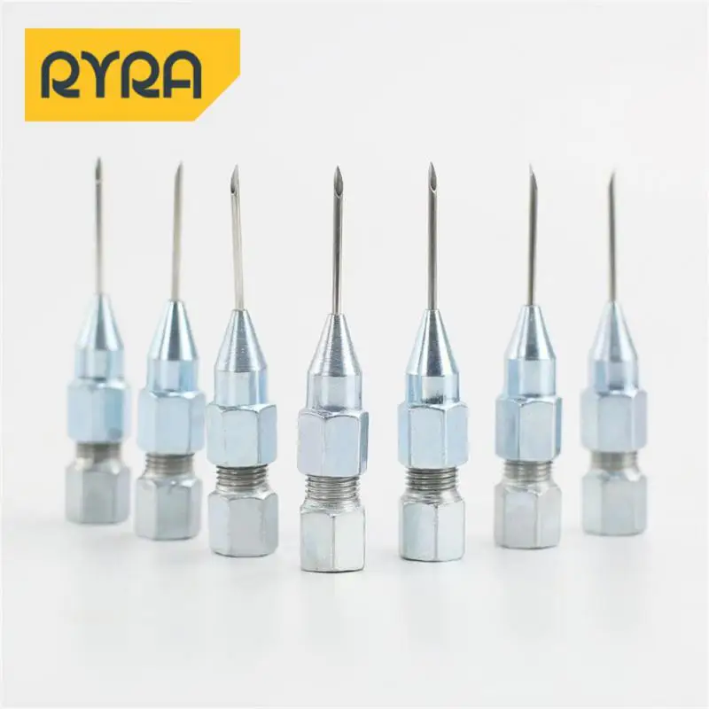 

Oil Gun Needle 0.9mm Needle Nozzle Easy To Store Stainless Steel Needle Type Seal Bearing And Universal Joint Durable Tools