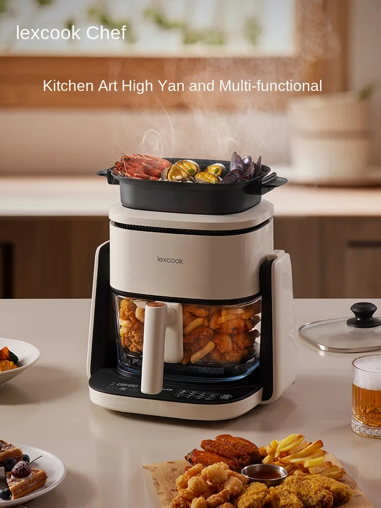 Новое поступление бытовая многофункциональная фритюрница с видимым покрытием