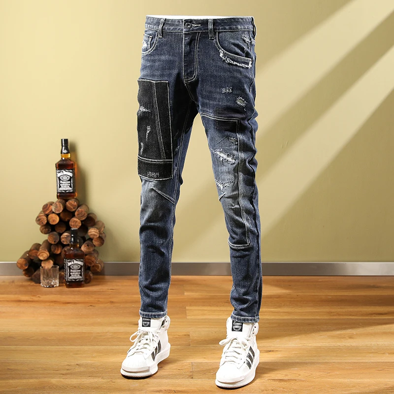 Рисунок 3 - Уличные модные мужские джинсы в стиле ретро