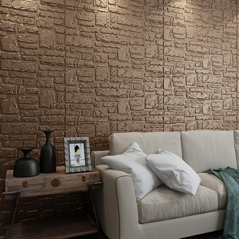 

70x70cm 3D Three-dimensional Self-adhesive Waterproof Wall Stickers Living Room Bedroom Room Decoration TV Background Wallpaper