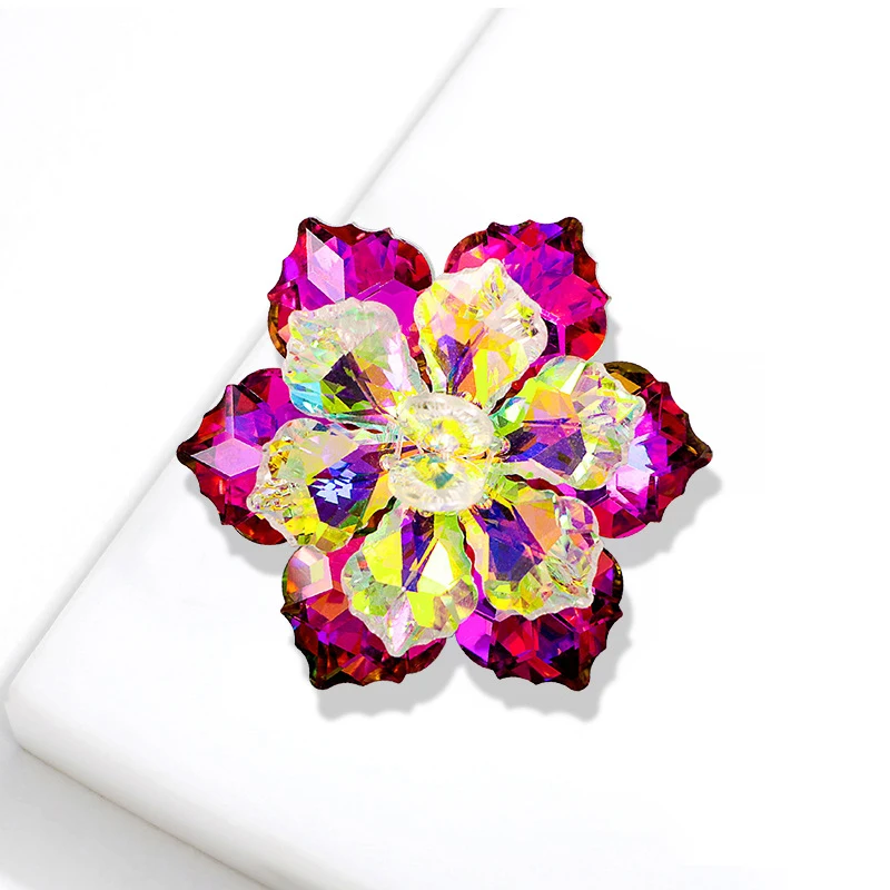 Женская брошь в виде цветка 14 цветов