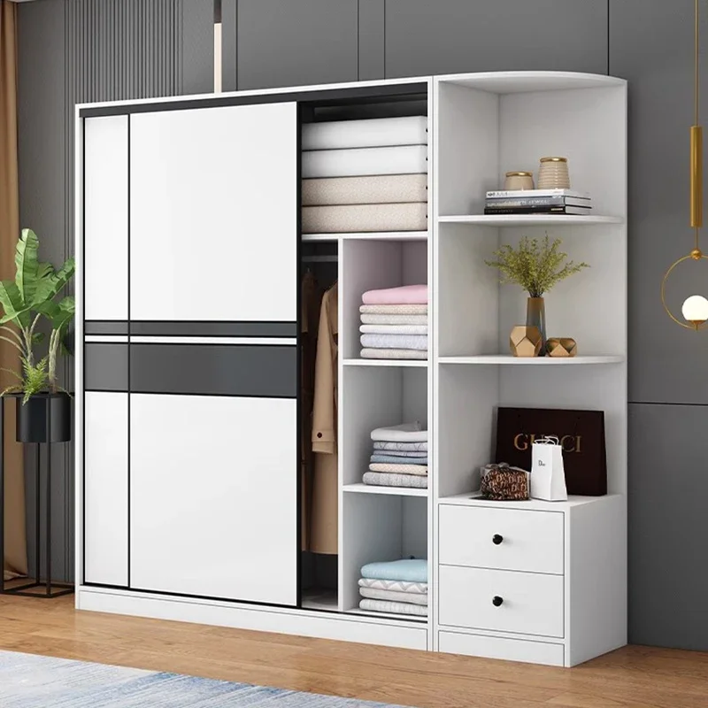 Простые деревянные шкафы комоды органайзер для хранения квартиры одежда Mueble Para