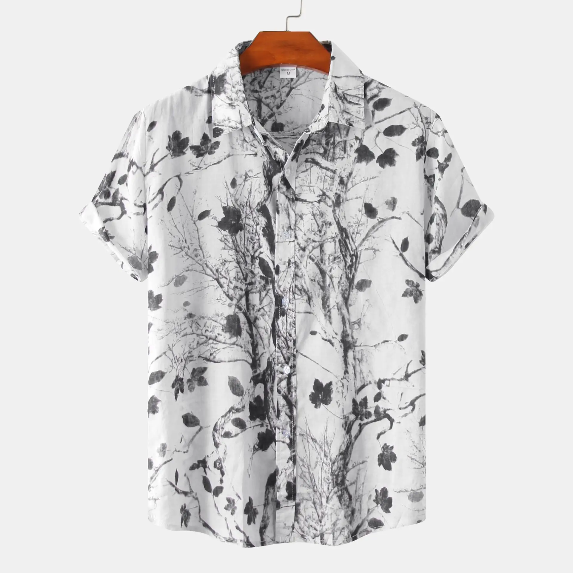 Men'S Shirt Floral 3d Print Undies Hawaiian Shirts Casual Short Sleeved Oversized Blouse Streetwear Tees Top Summer Men Clothing
