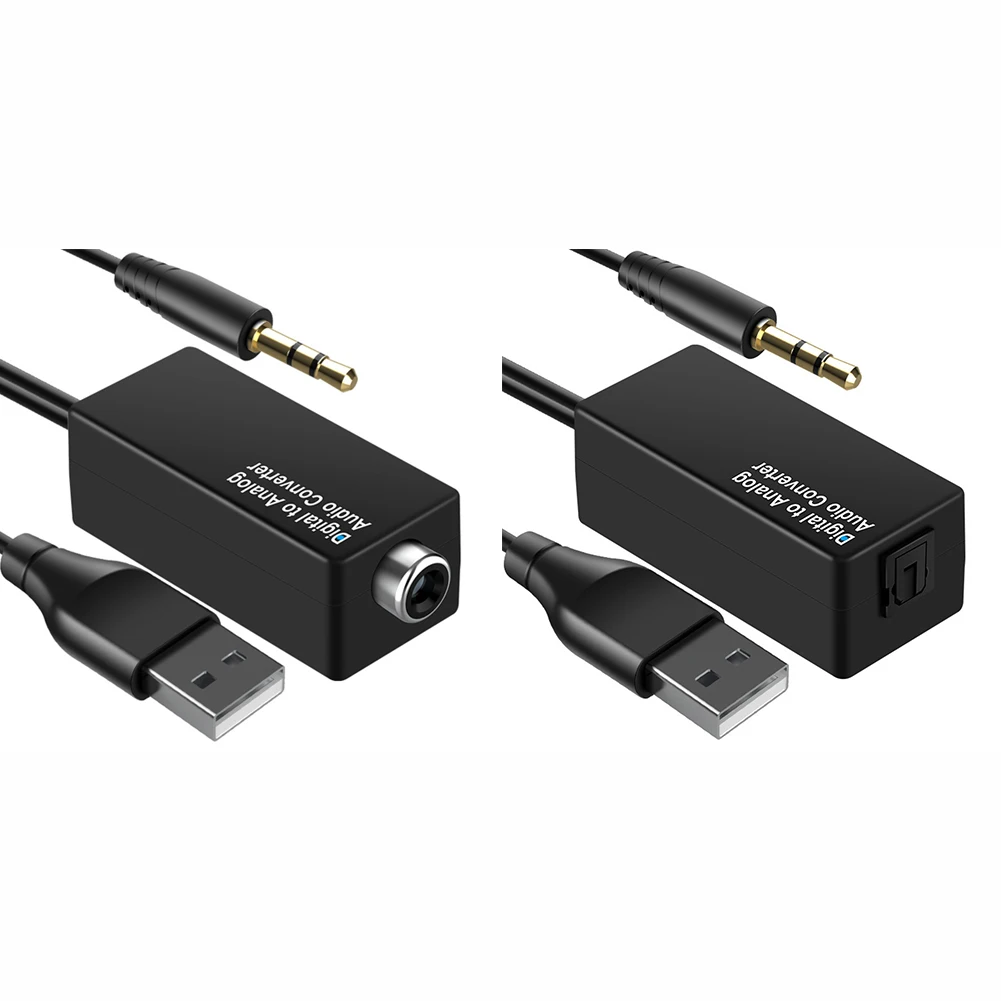 

DAC Digital To Optical Fiber/Coaxial Analog Audio Converter 3.5mm USB Decoder Adapter for Smart TV Set-top Box HiFi Acces