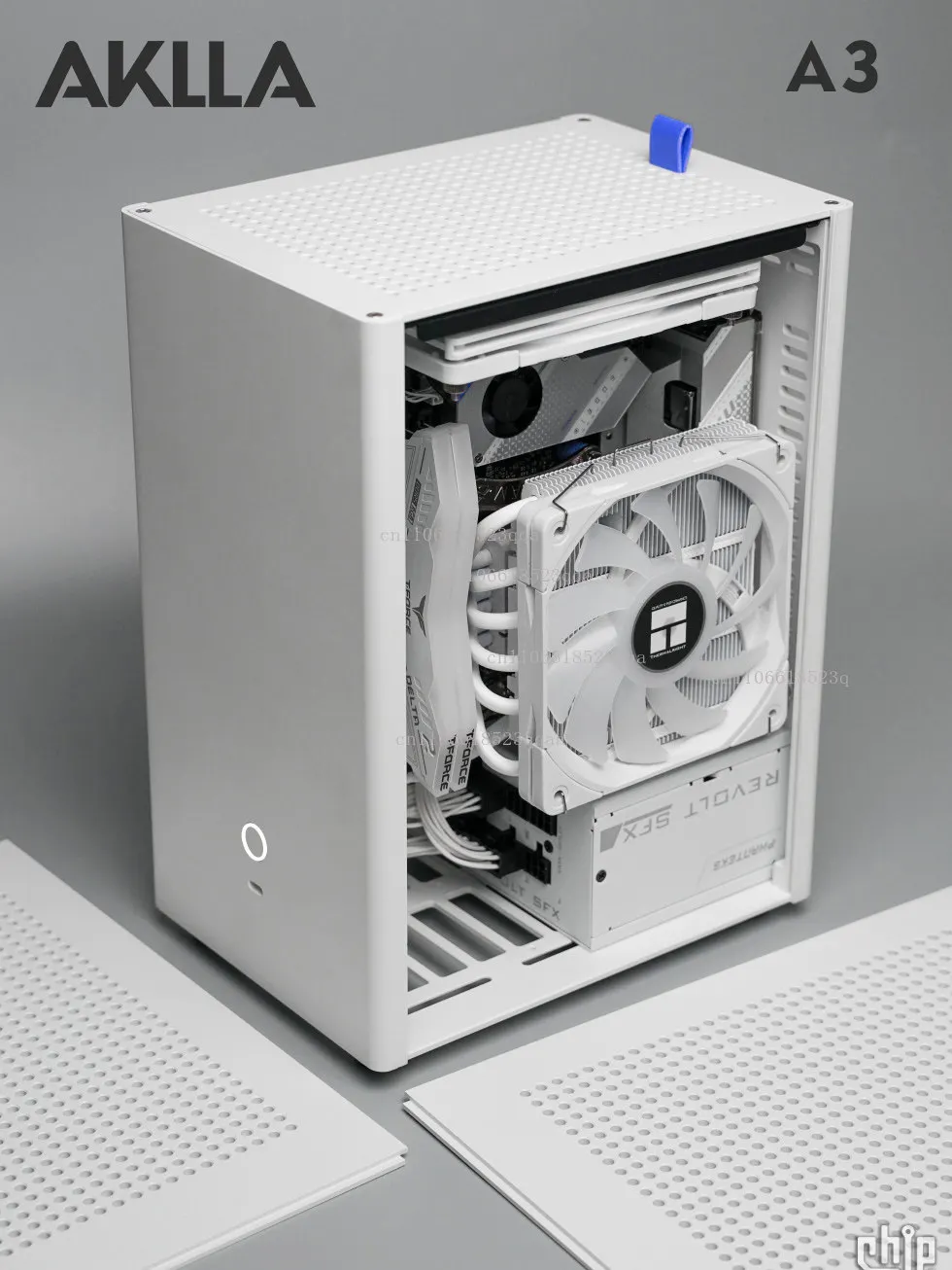 Фото Мини-корпус AKLLA A3 ITX с ЧПУ-обработкой, поддержка игровой батареи с водяным охлаждением 120 мм. №1