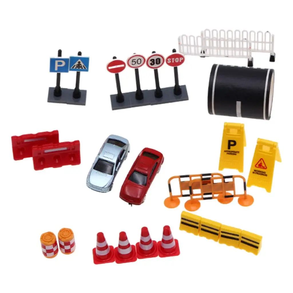 

1:12 Dollhouse Traffic Model Pretend Play Toy Sand Table Props DIY