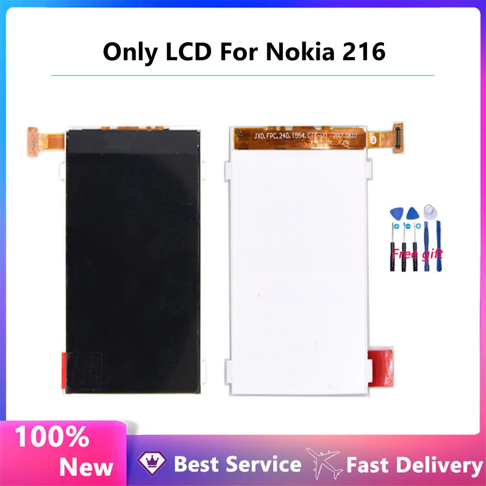 Объектив внутренней панели ЖК-экрана для Nokia 216 216DS RM-1187 RM1187, Замена ЖК-экрана (одиночный ЖК-дисплей)