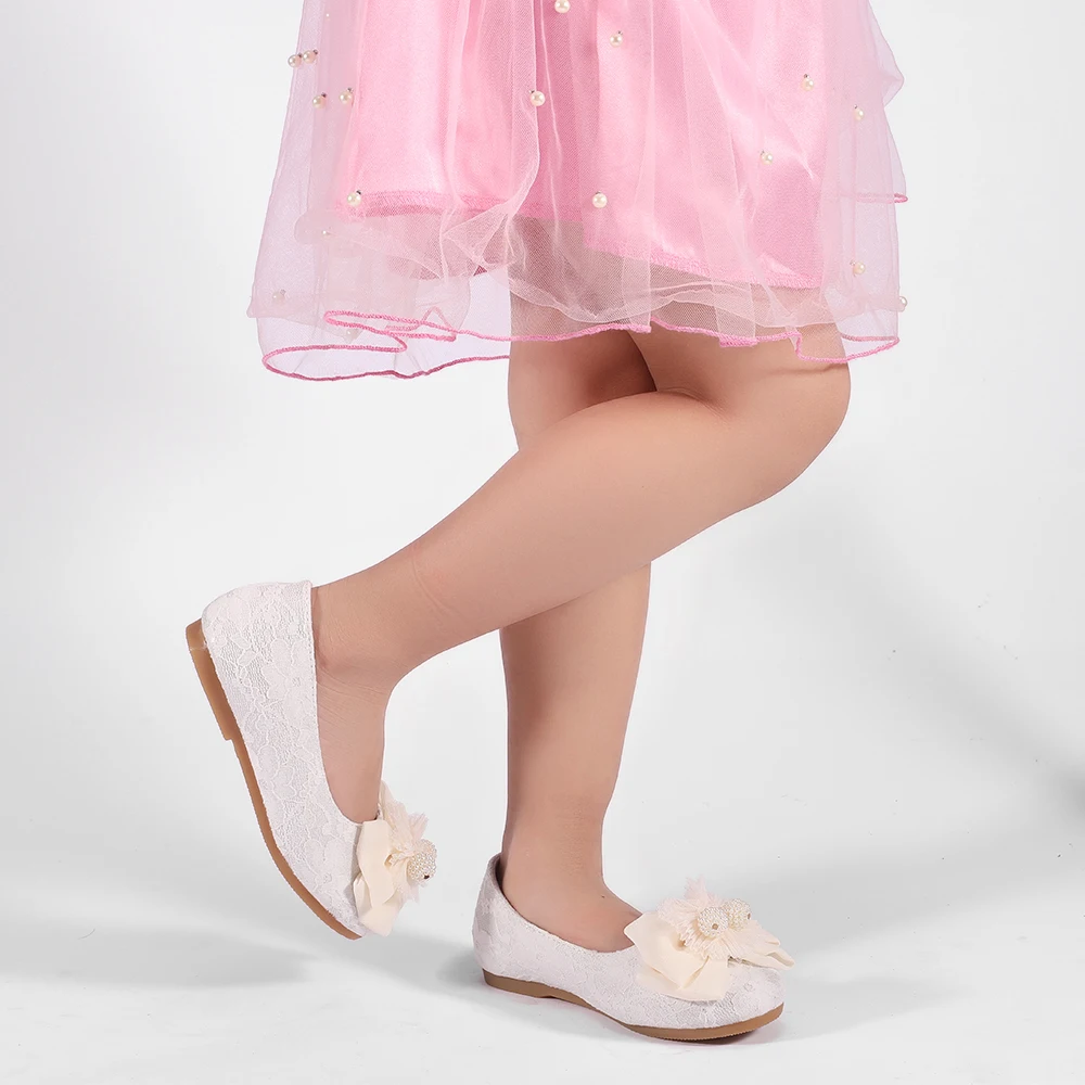 Мрлотусне®Кружевная/сетчатая обувь для девочек детей 3-9 лет балерина/Цветочная с