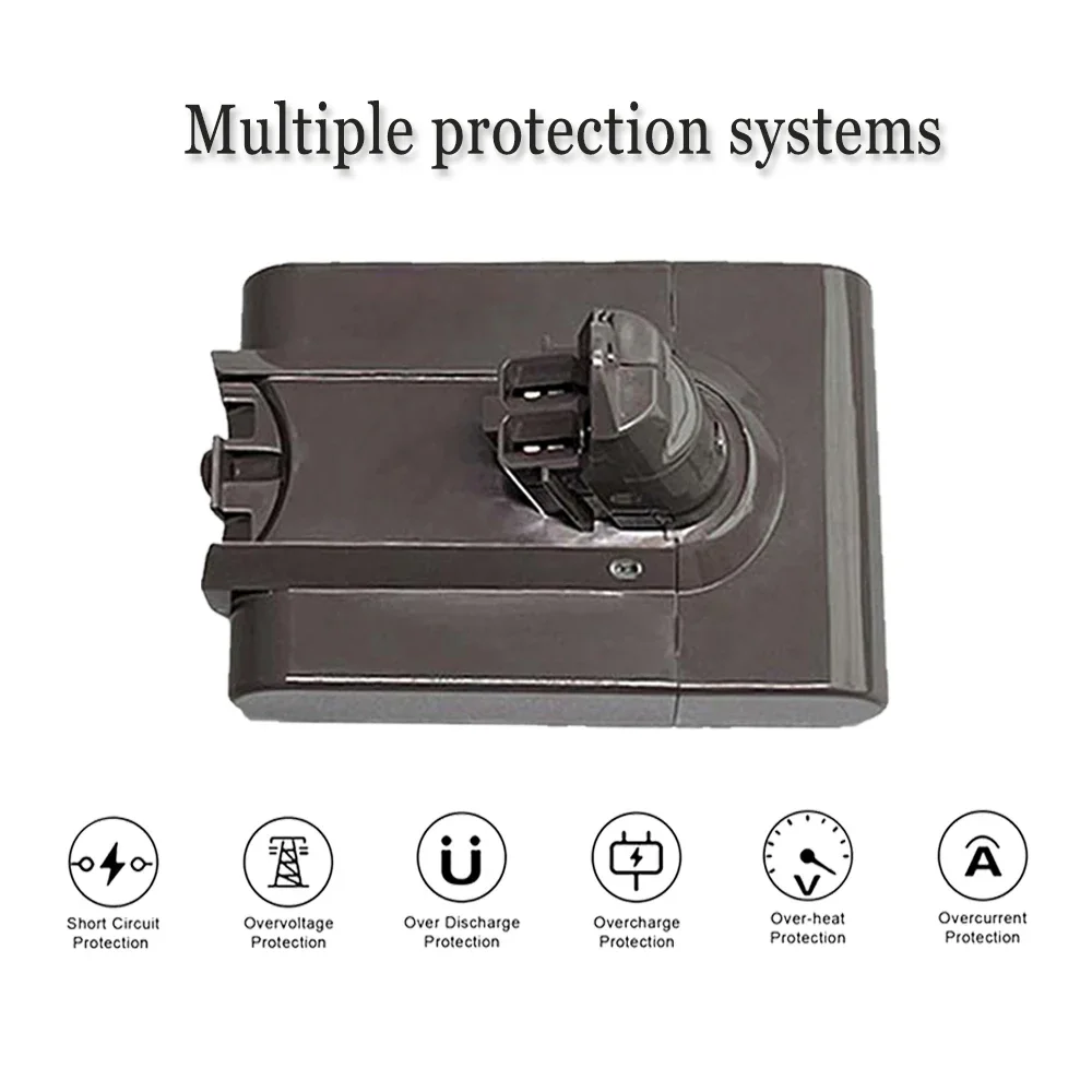 Батарея V6 21 6 в для Dyson 6000/8000/10000 мАч