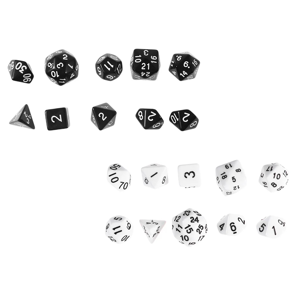 

20Pcs Retro Dices Multi Sides Dices Role Playing Game Dices Party Supplies