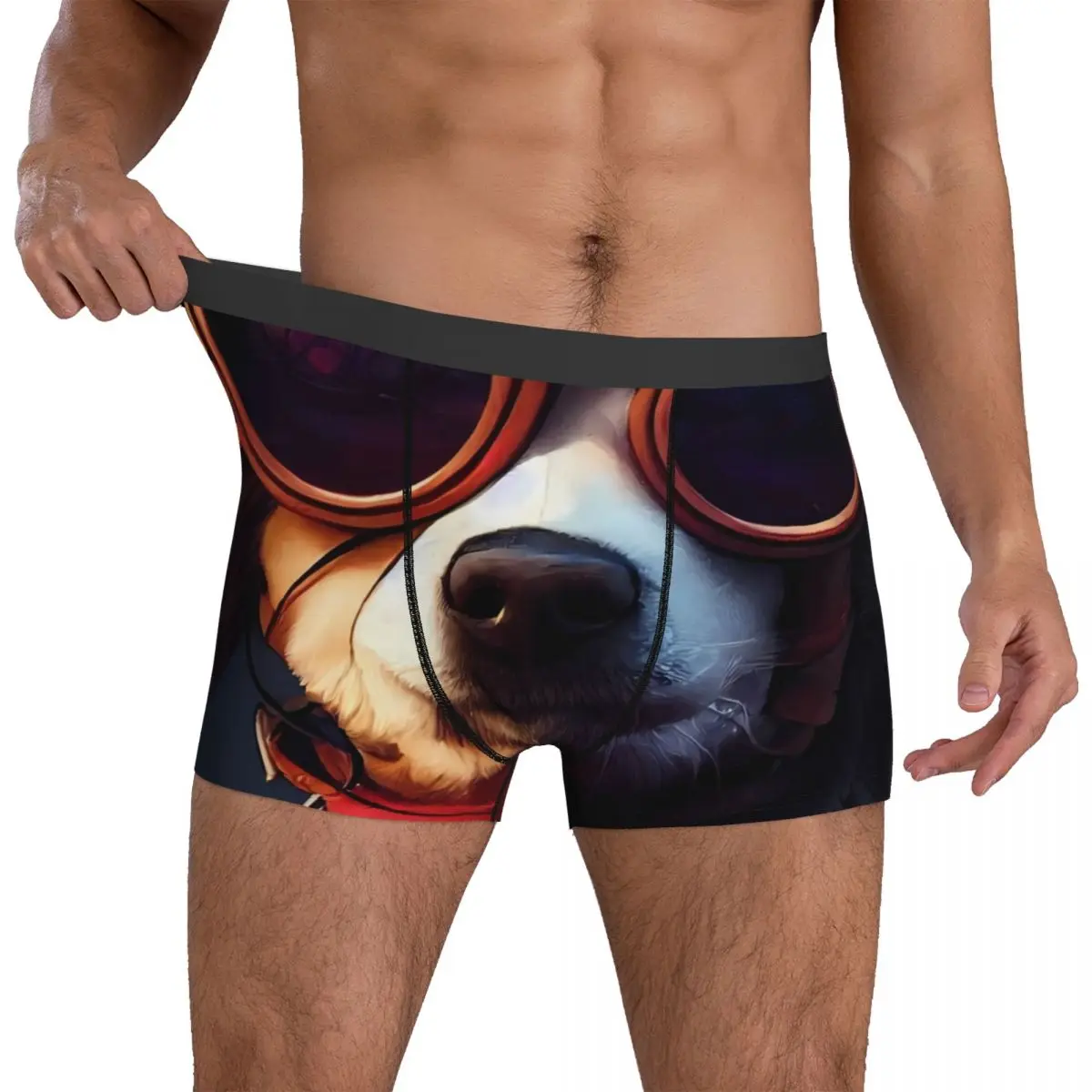 

Забавное нижнее белье с животными мужские шорты с пиратской собакой трусы пикантные трусы с горячим принтом большого размера