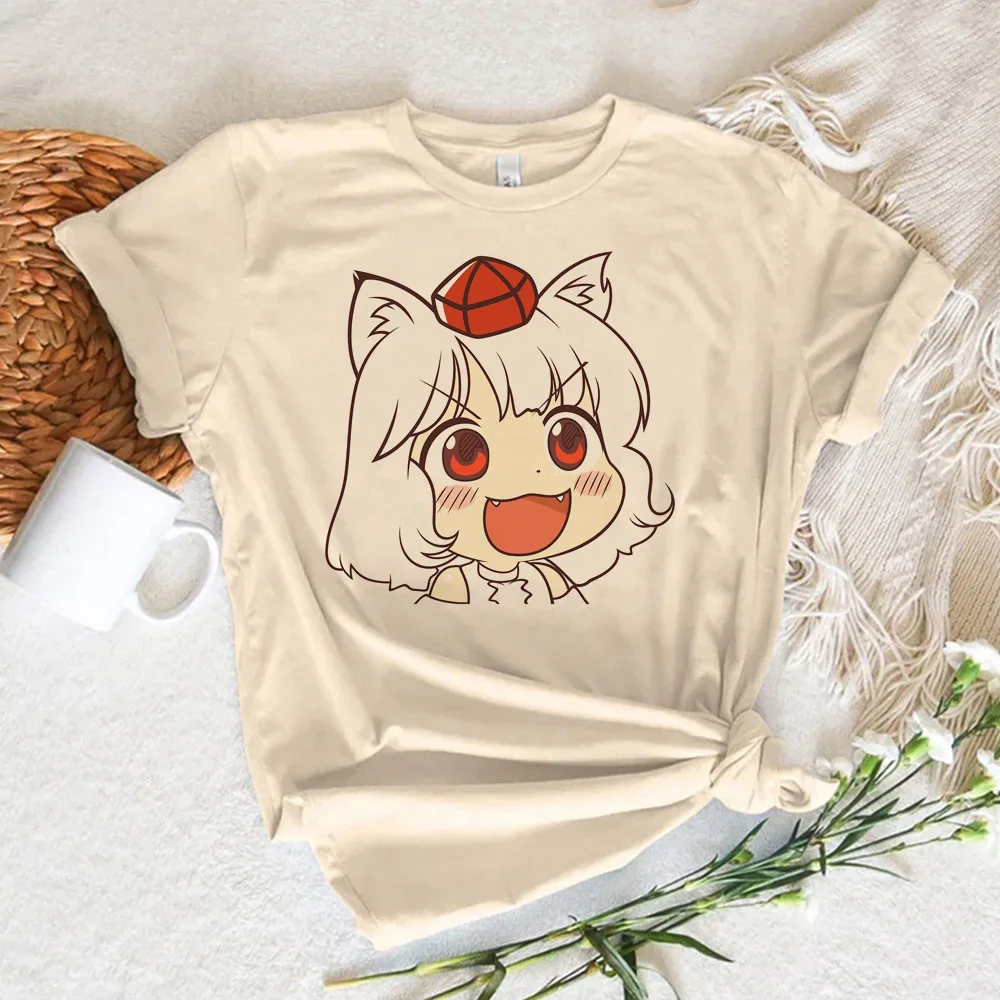 Футболка Touhou женская дизайнерская футболка с рисунком манги Женская смешная из