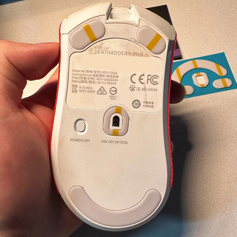 Композитная конструкция RS, коньки для мыши, ножки для мыши Razer Deathadder V3 Pro Arc скольжение компьютерной мыши 0,8 мм, такая же модель, как и оригинал,... (art.: 3920c152a0da9) - 3920c152a0da9
