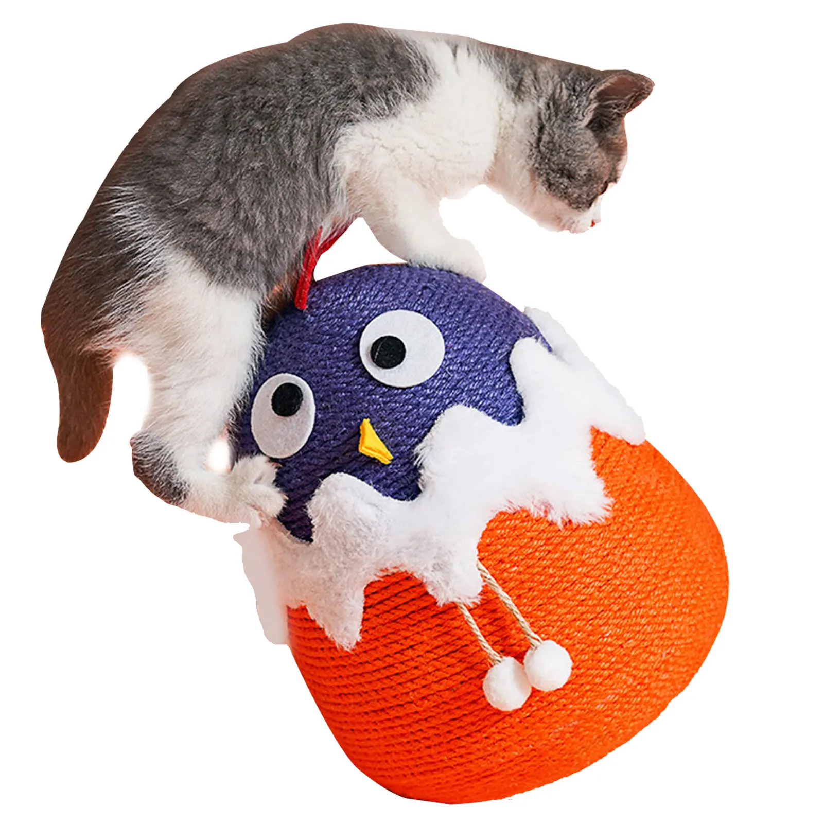 

Kitty Pet Cat Owl Shape Ball with High Quality Cute Pedants Suitable for Cats scratching pouncing wzpi