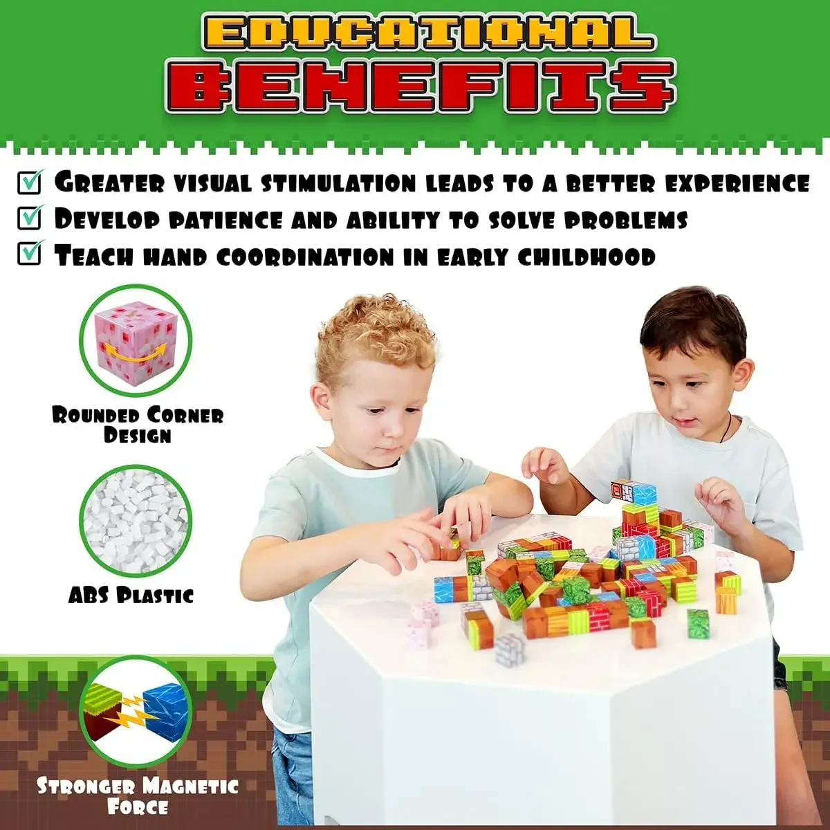 100 шт. магнитные блоки Building Mine Magnet World Set для мальчиков и девочек магнитный