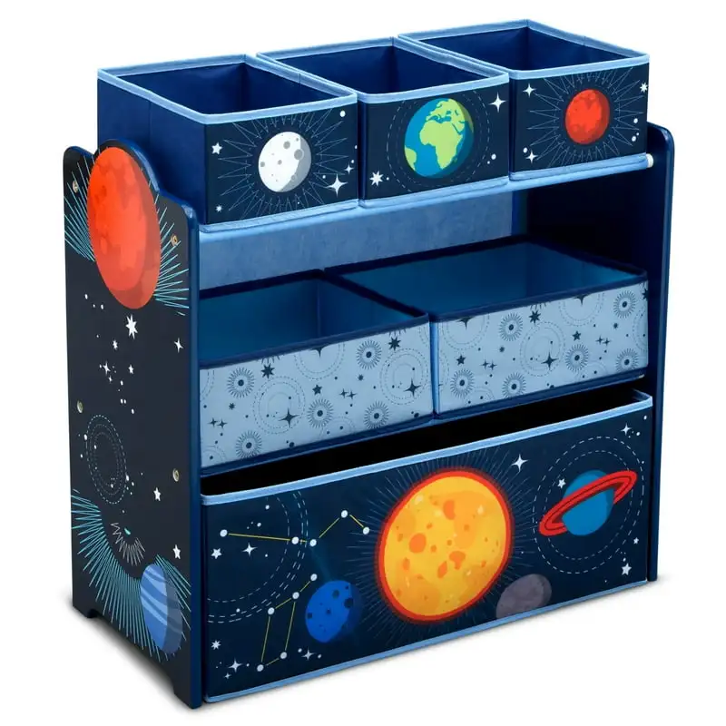 

Adventures 6 Bin Design and Store Toy Organizer, Greenguard Gold Certified