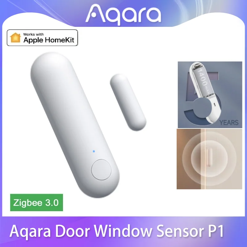 

2023 newest Aqara Door Window Sensor P1 Zigbee 3.0 Remotely View Intelligent Linkage Smart home Devices Work With APP Homekit