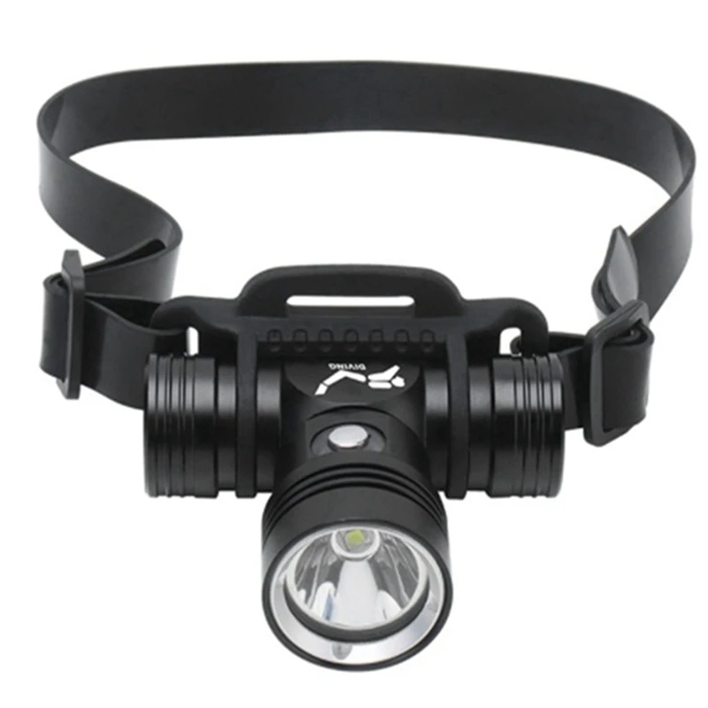 

Asafee 200M Diving Headlight Underwater Headlight LED Diving Head Torch Flashlight Waterproof IPX8