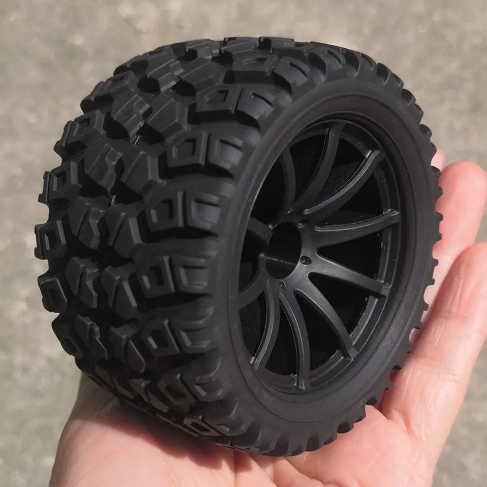 4 шины для грузовика 1:16 4WD MJX. Trxs. Резиновая шина Traxxas 1/16 E-Revo диаметр 80 мм ширина: 46