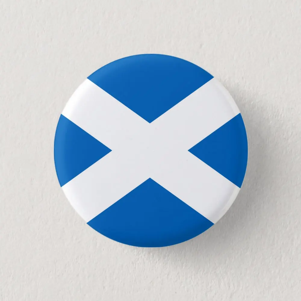 Saltire Scotland Flag  Soft Button Pin Decor Creative Lapel Pin Funny Women Jewelry Badge Gift Lover Collar Clothes Cartoon
