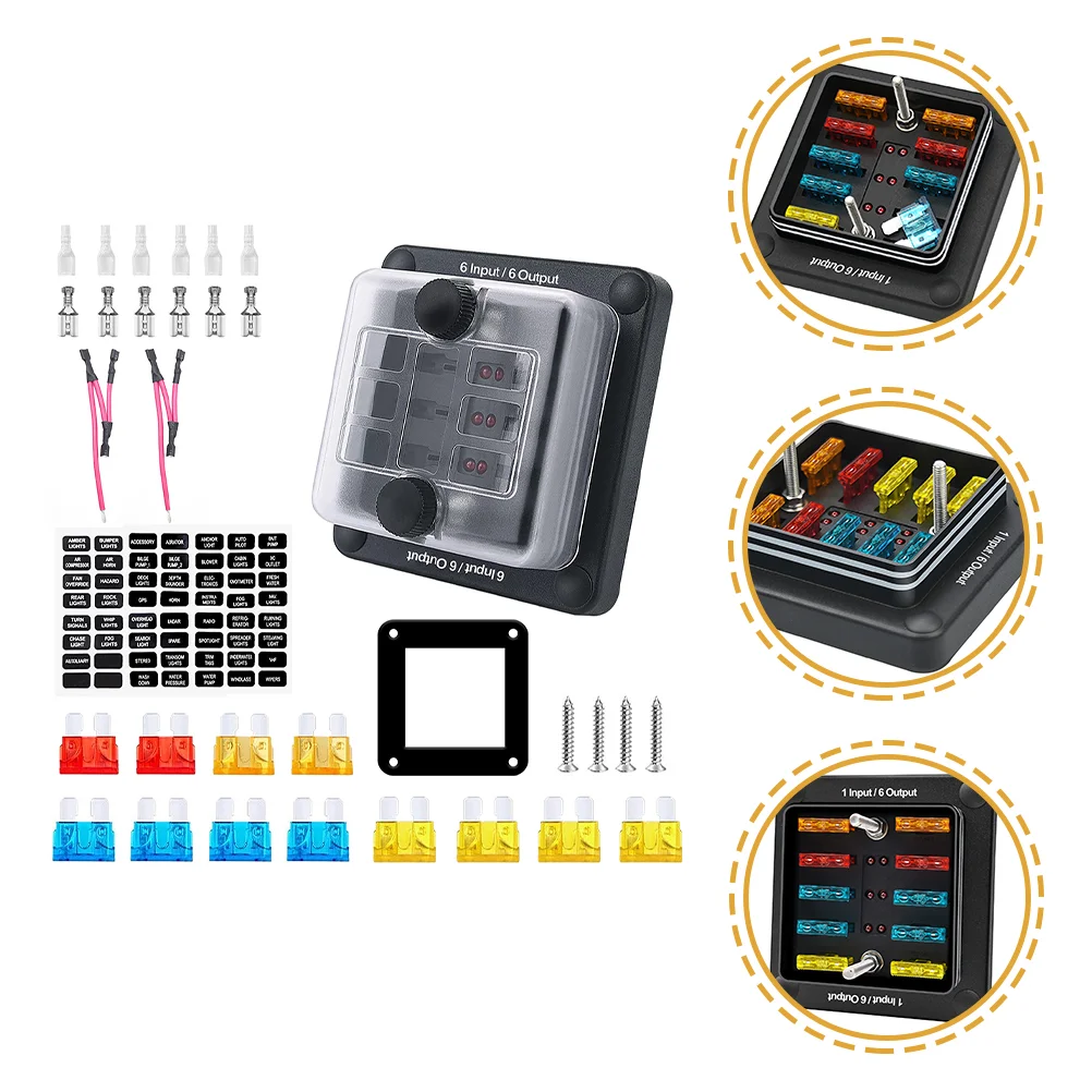 

1 Set Waterproof Fuse Block Terminal Distribution Block Marine Fuse Box