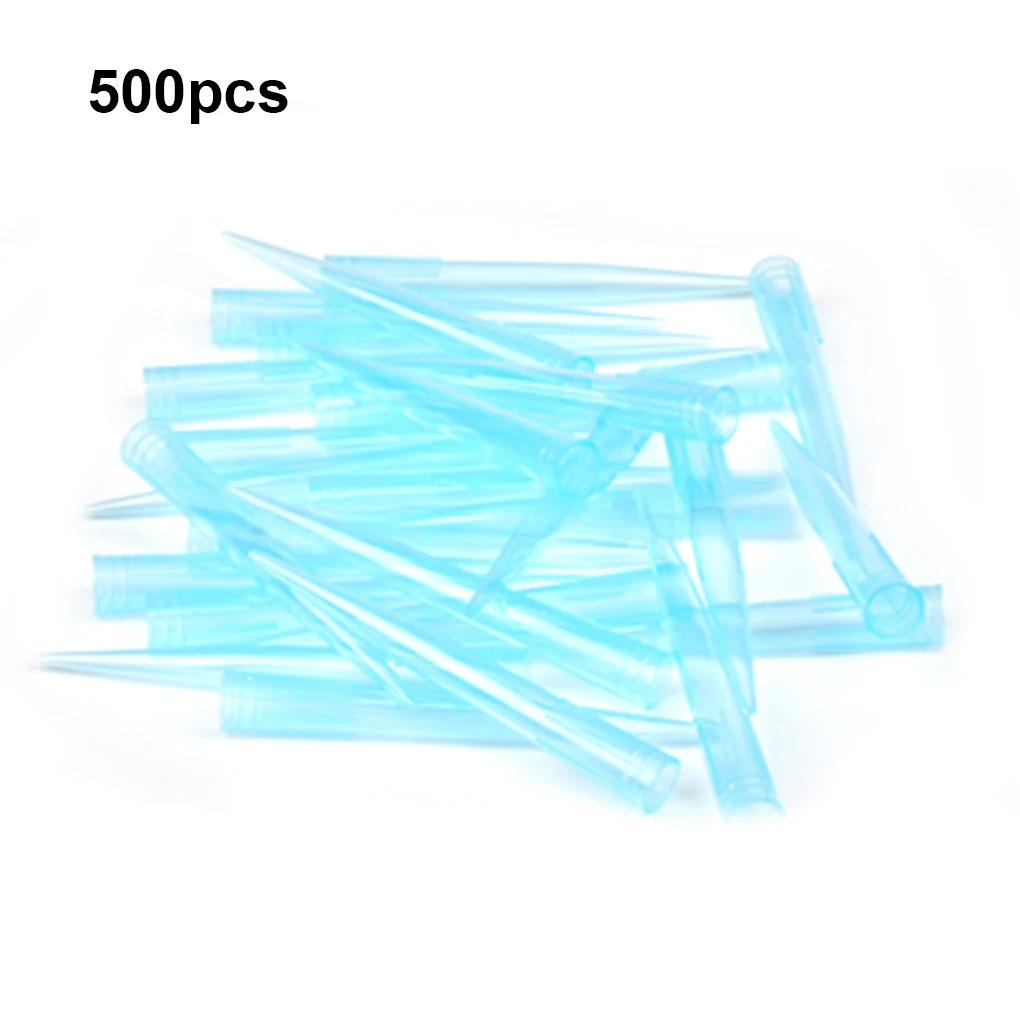 

500Pcs PP Pipette Tip Portable Replacement Single-use 1ml Professional Transparent School Experiment Dropper Tips