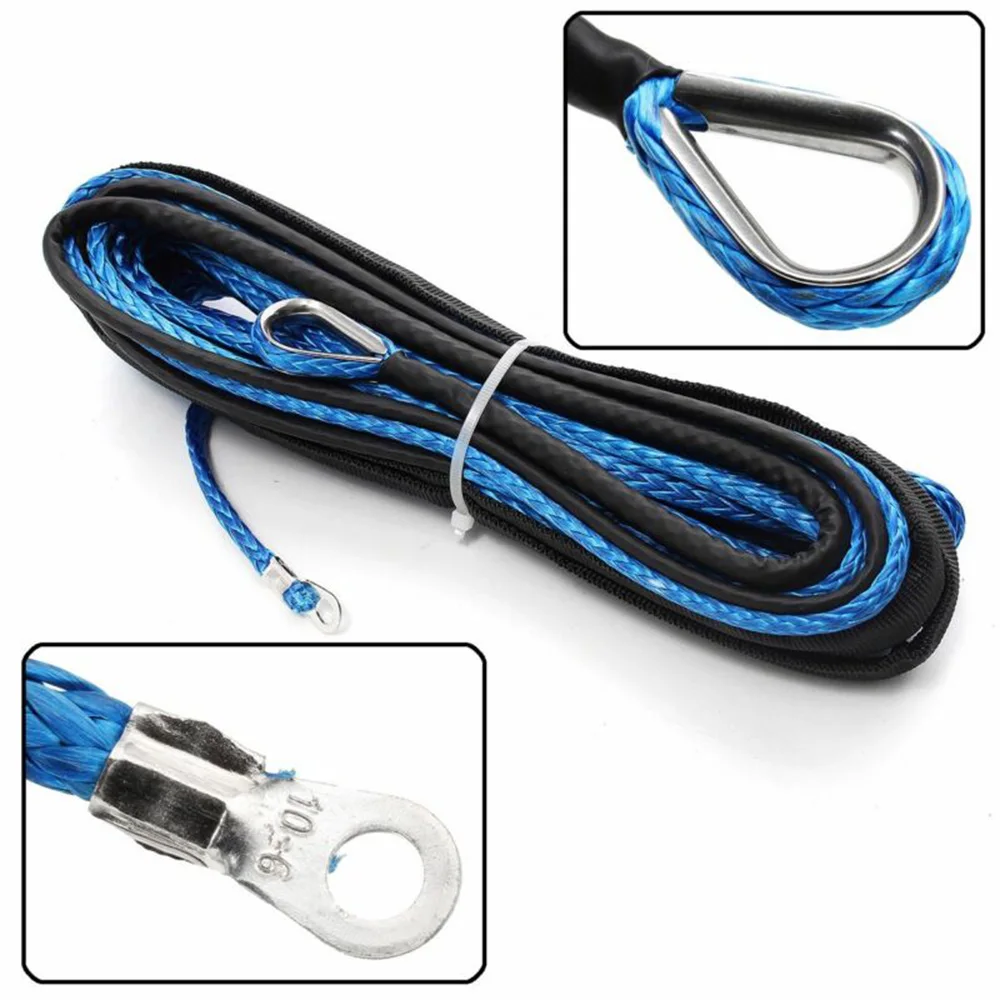 

Winch Rope For Most Automotive SUV ATV Upgrade With Stronger Synthetic Made Of High Quality Polyethylene Durable Practical