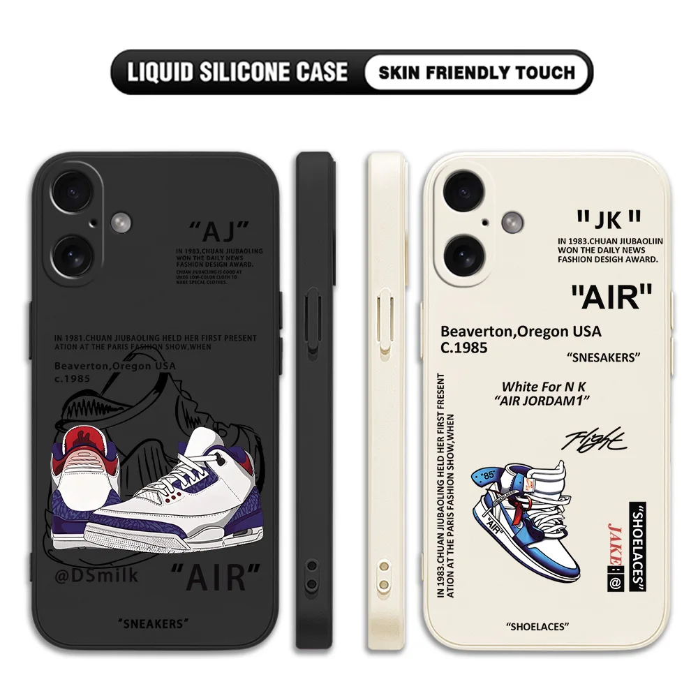 Trend Street Sneakers Label Phone Case For Xiaomi Mi 14T 13 12 12T 11 10T Poco X5 F5 M5 X4 M4 X3 M3 Lite Pro 4G 5G Back Cover