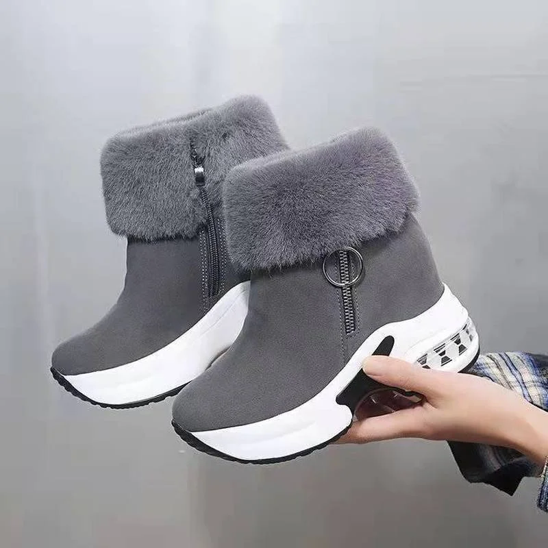 

Women Ankle Boot Warm Plush Winter Shoes for Woman Boots High Heels Ladies Boot Women Snow Boots Winter Shoes Height Increasing