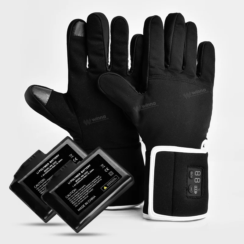 Heated Gloves Wireless Smart Remote Control Winter Spring Warm Ski Hunting Heated Warm Gloves Thermal gloves man Winter gloves