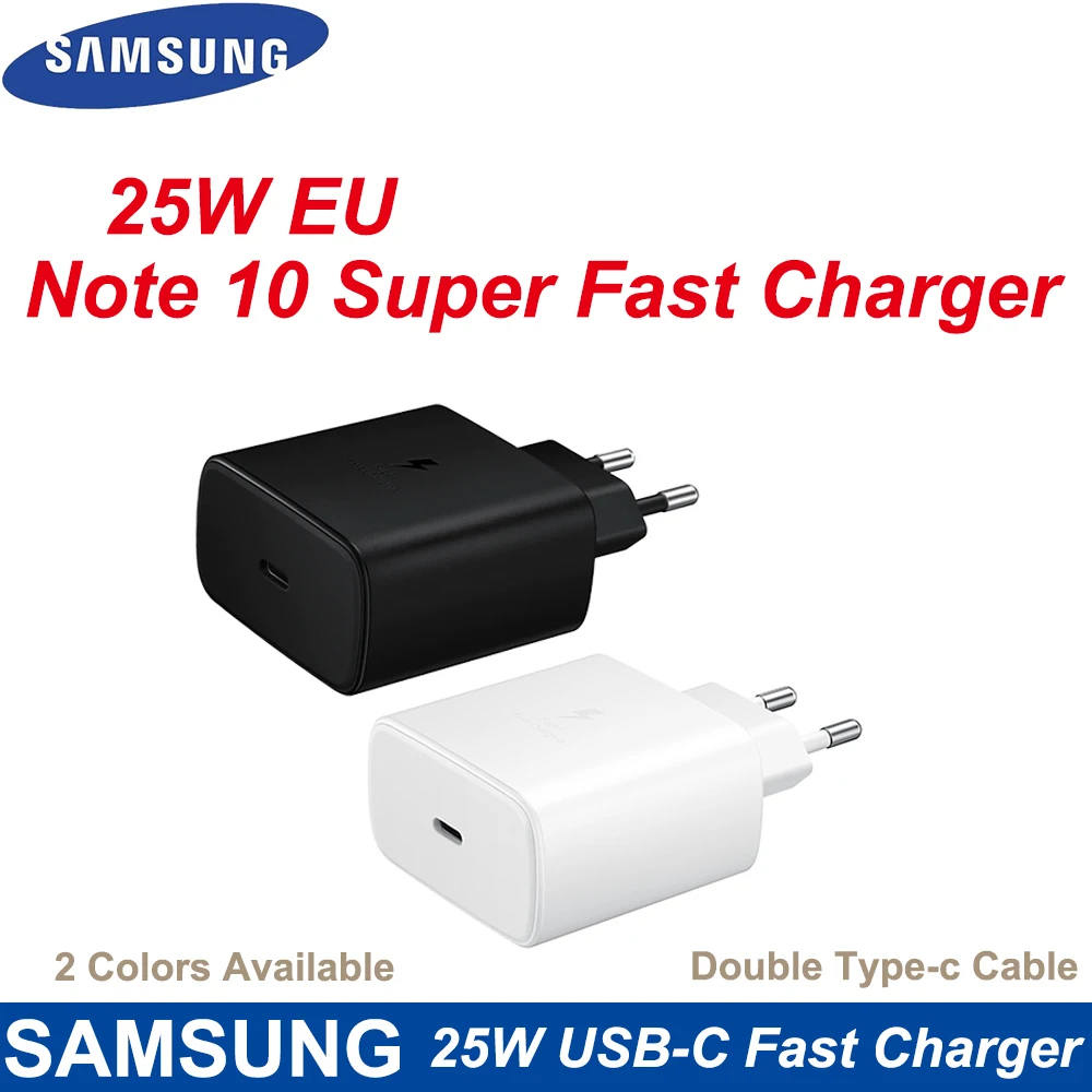 

Original Samsung S21 S20 5G 25w Charger Super Fast Charge USB Type C Pd PPS Quick Charging EU US For Galaxy Note 20 Ultra 10