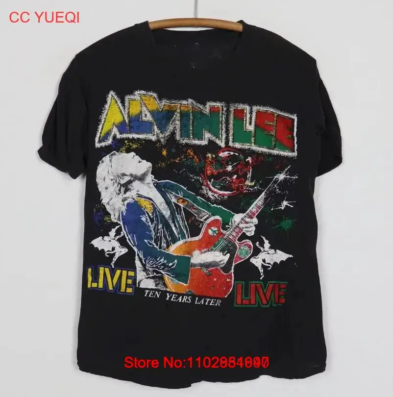 Винтажная рубашка Alvin Lee с гитарой и коротким рукавом унисекс S-5XL