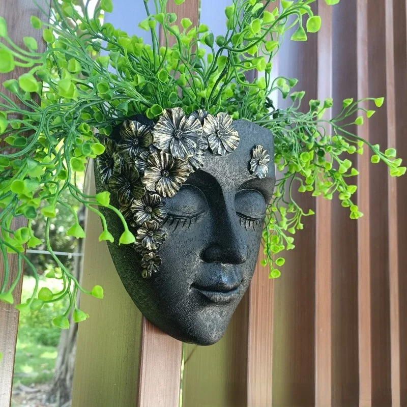 Цветочный горшок с изображением персонажа, горшок для цветов, настенная ...