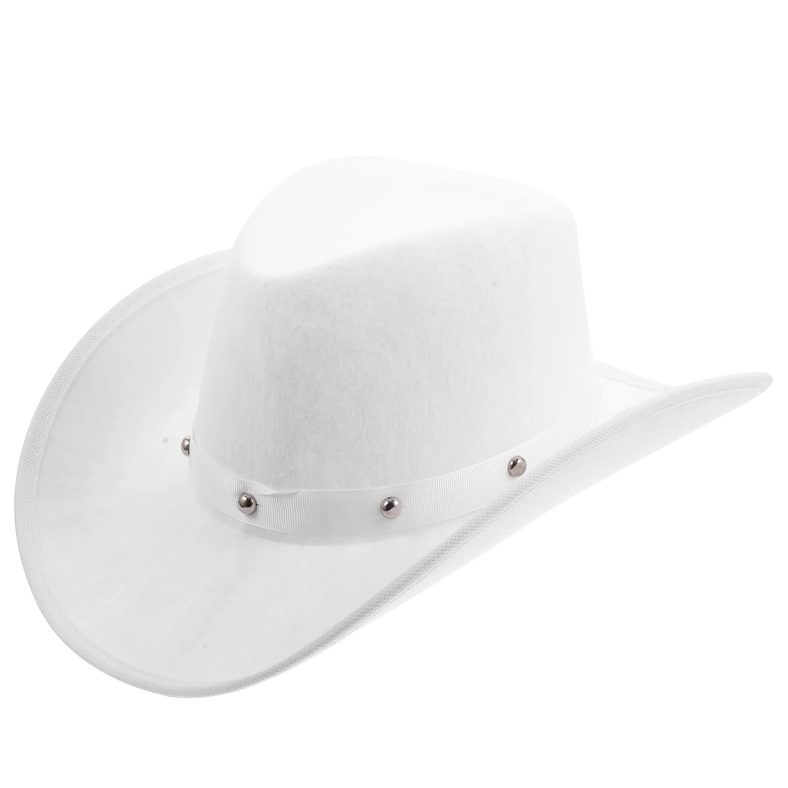 

Cowboy Hat Rope Design Summer Clothes Kids Fashion Head Ornament Non-woven Fabric Cosplay Unisex Women Pink Cowgirl