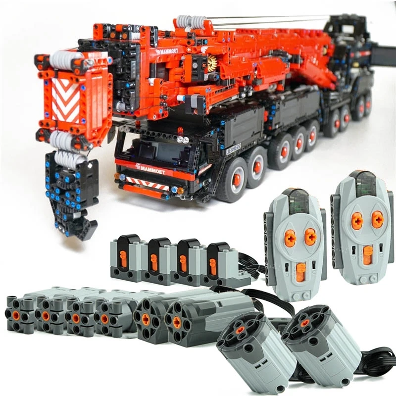 

Новый обновленный Мощный Мобильный Кран строительный фотоэлемент LTM11200 RC высокотехнологичный мотор наборы блоков Кирпичи игрушки подарки ...