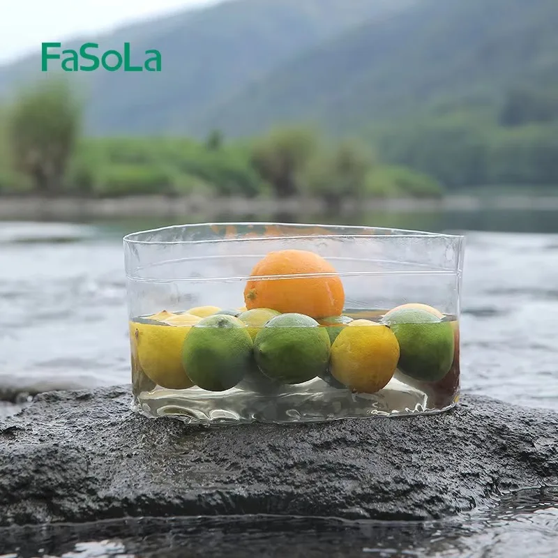 Уличные корзины для хранения FaSoLa портативная прозрачная складная раковина