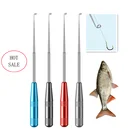 Сверхсветильник быстроразъемный Съемник устройство для развязывания из нержавеющей стали крючкообразный крючок, безопасный экстрактор, рыболовные снасти