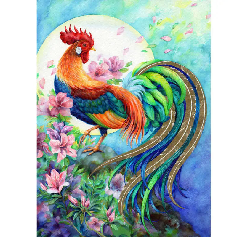 

5D Diamond Painting Handsome Rooster Diamond Art Embroidery Gifts Restaurant Office Home Wall Decor Diamond Cross Stitch Kits