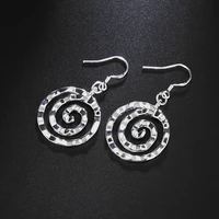 round drop earrings korean style 2022 trend 925 stamp silver color luvury jewellery sets stainless steel earrings vintage