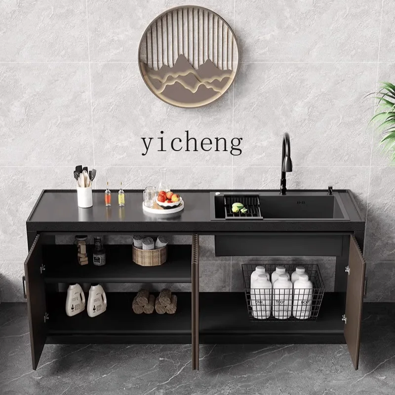 TQH открытый двор гранитный остров платформа консоль мраморная раковина