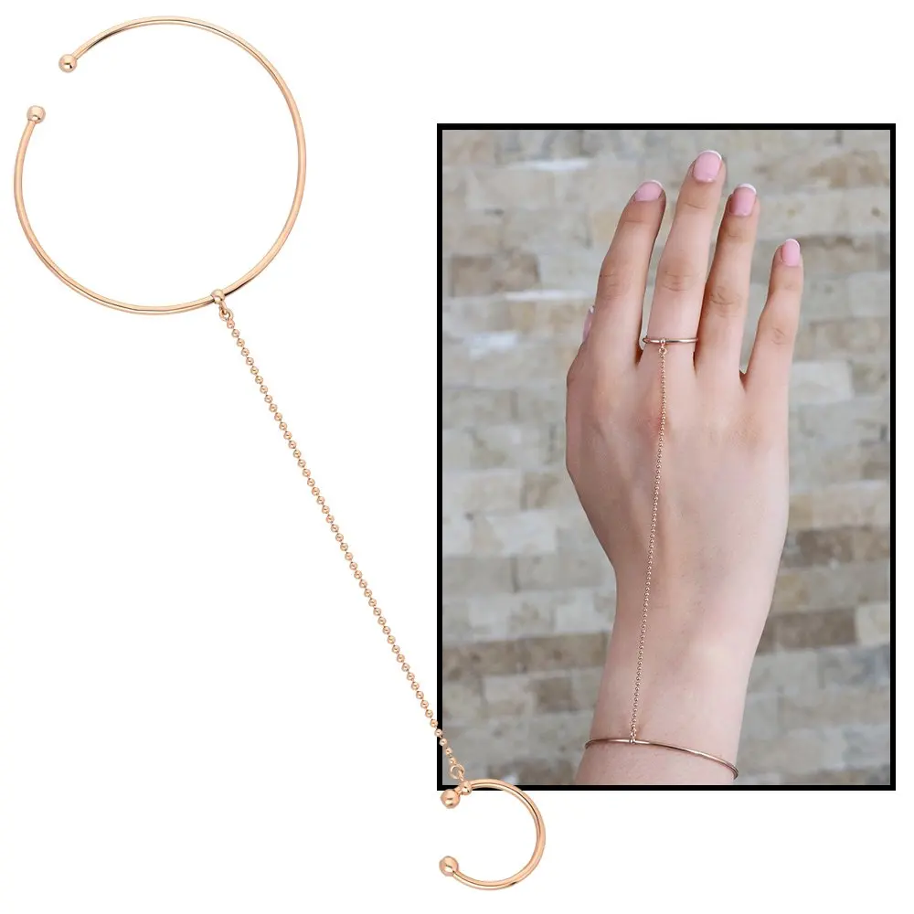 

Nipora Stress Bracelet & Ring Design 925 Sterling Silver Women's Sahmeran Bracelet