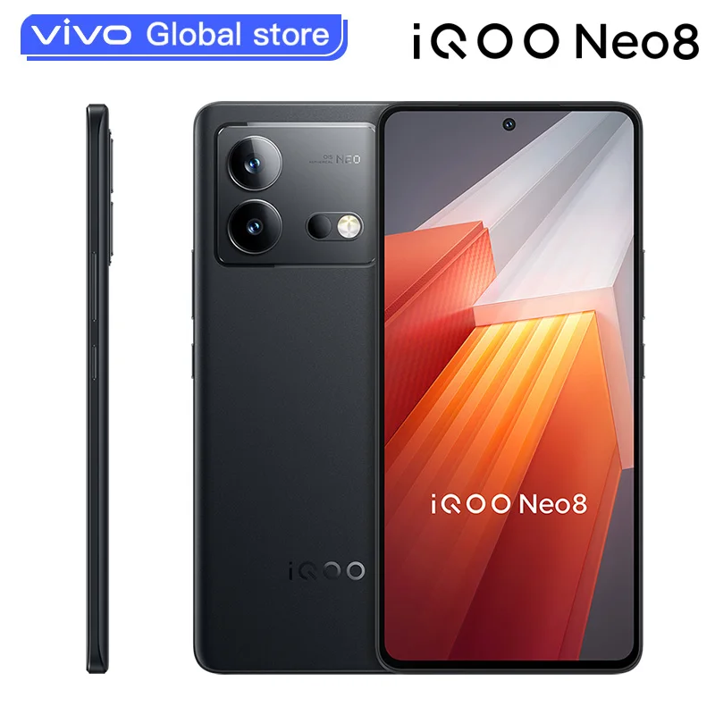 Original VIVO iQOO Neo8 5G Mobile Phone 6.78 Inch AMOLED Snapdragon 8+ Octa Core 120W Super Charge 50M Dual Camera NFC