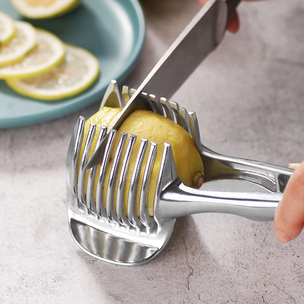 

Lemon Tomato Potato Slicer Multifunction Egg Food Clip Clever Onion Cutter Salad Kitchen Cooking Accessories Kitchen Home Tool