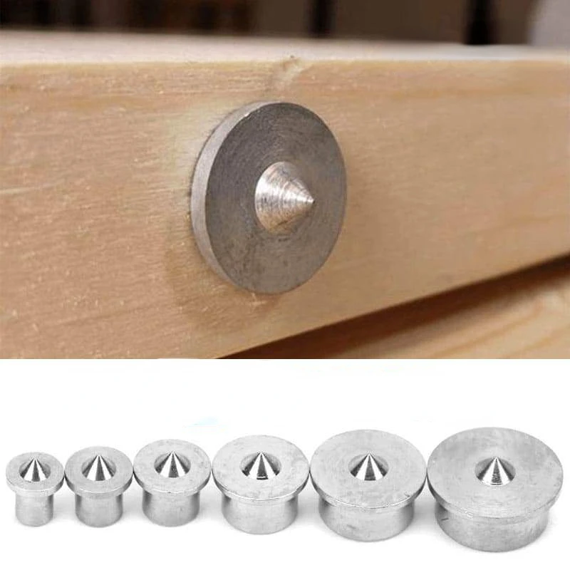 

Woodworking Panel Furniture Tenon Positioning 6PCS Wood Pin Locator Carpentry Log Dowel Tip Roundwood Rabbet DIY Center Punching