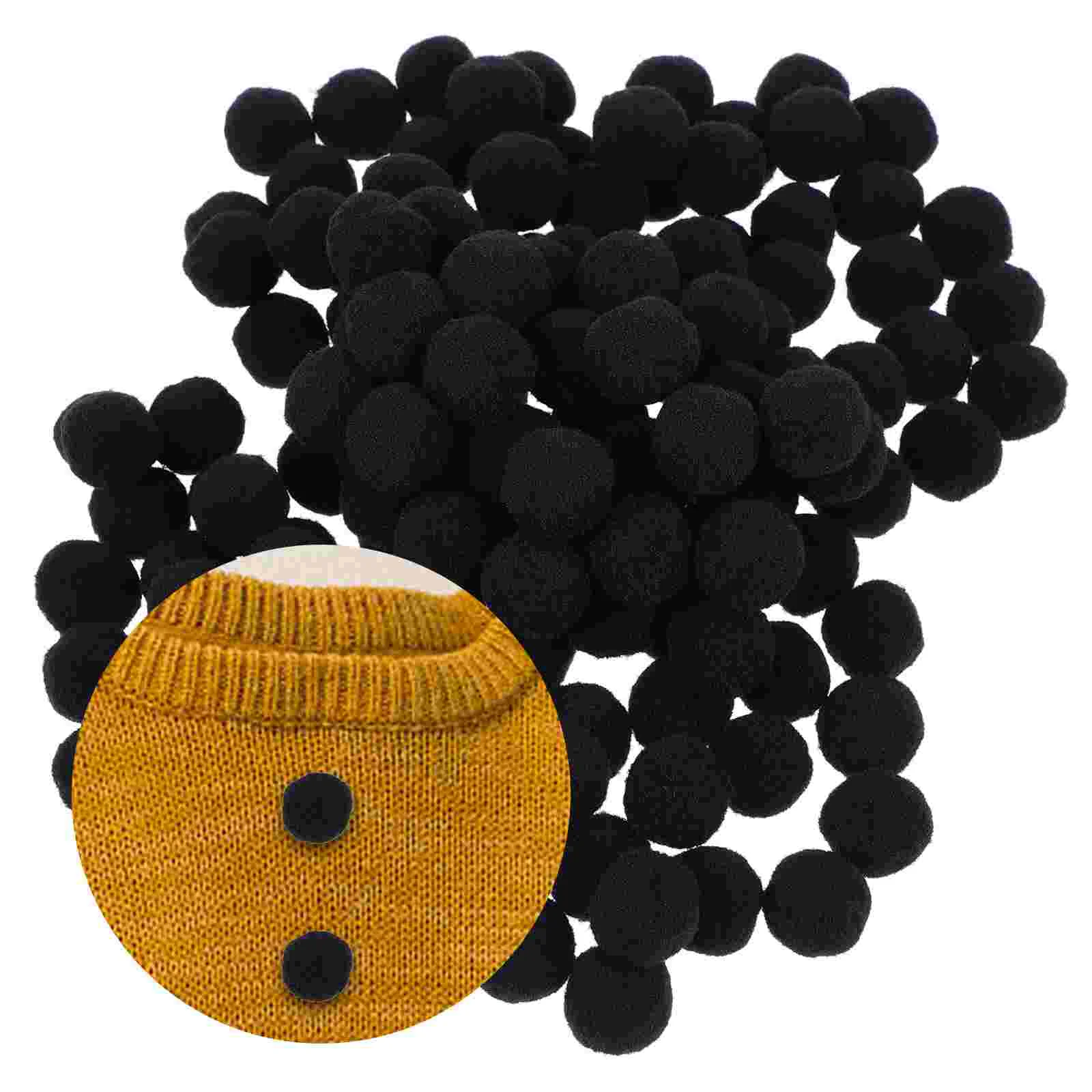 500 шт. полиэстеровые помпоны искусственные пушистые шарики одежда шляпа