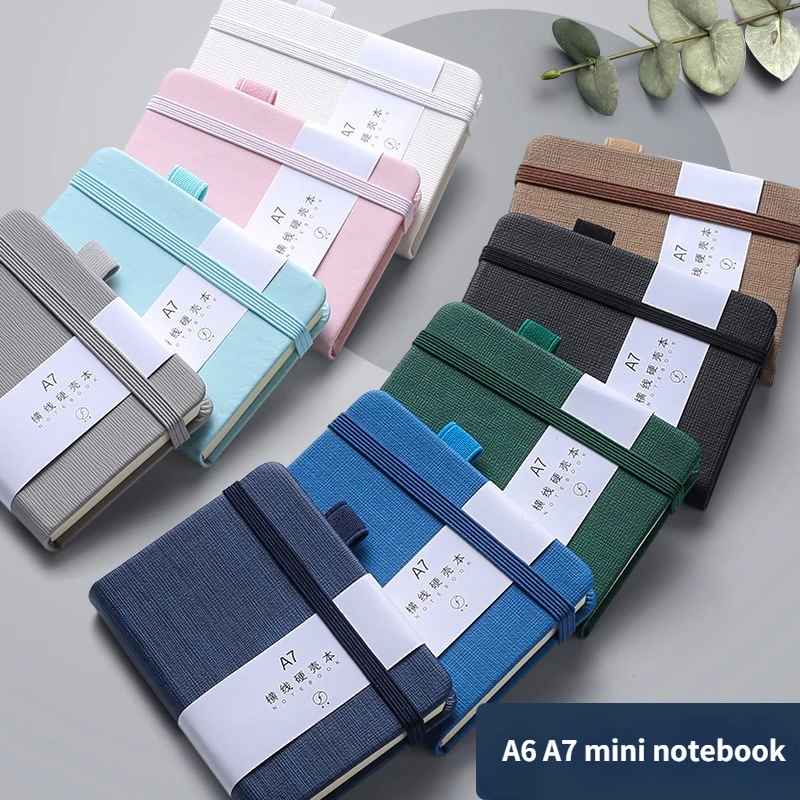 

New1pcs A6 A7 Mini Notebook Journal 96 Sheets Portable Memo Diary Planner Agenda Organizer Notepad School Office Stationery