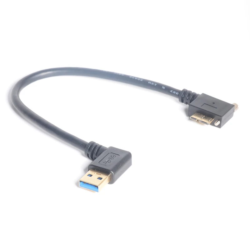 90 градусов правый угол USB 3.0 тип A штекер к Micro B Штекер кабель левый для HDD внешний