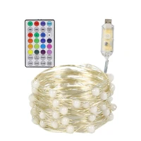 hot selling 50leds100leds200leds wedding decoration diy festival holiday usb point control copper wire string fairy light