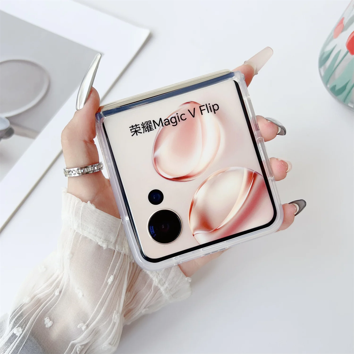 Красочные декомпрессионные бусины чехол с быстрым зыбучим песком для Honor Magic V