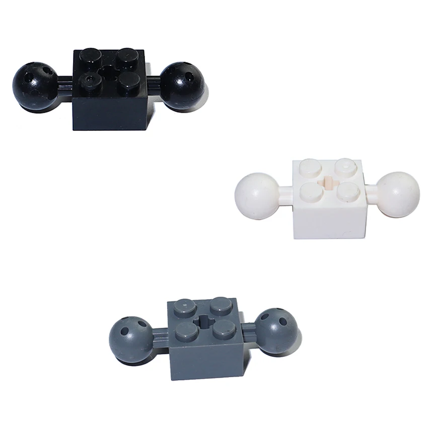 Фото Конструктор технический 2x2 с шарнирными блоками с обеих сторон, коннектор, ось, отверстие, кирпич, игрушки 17114 57908 №1